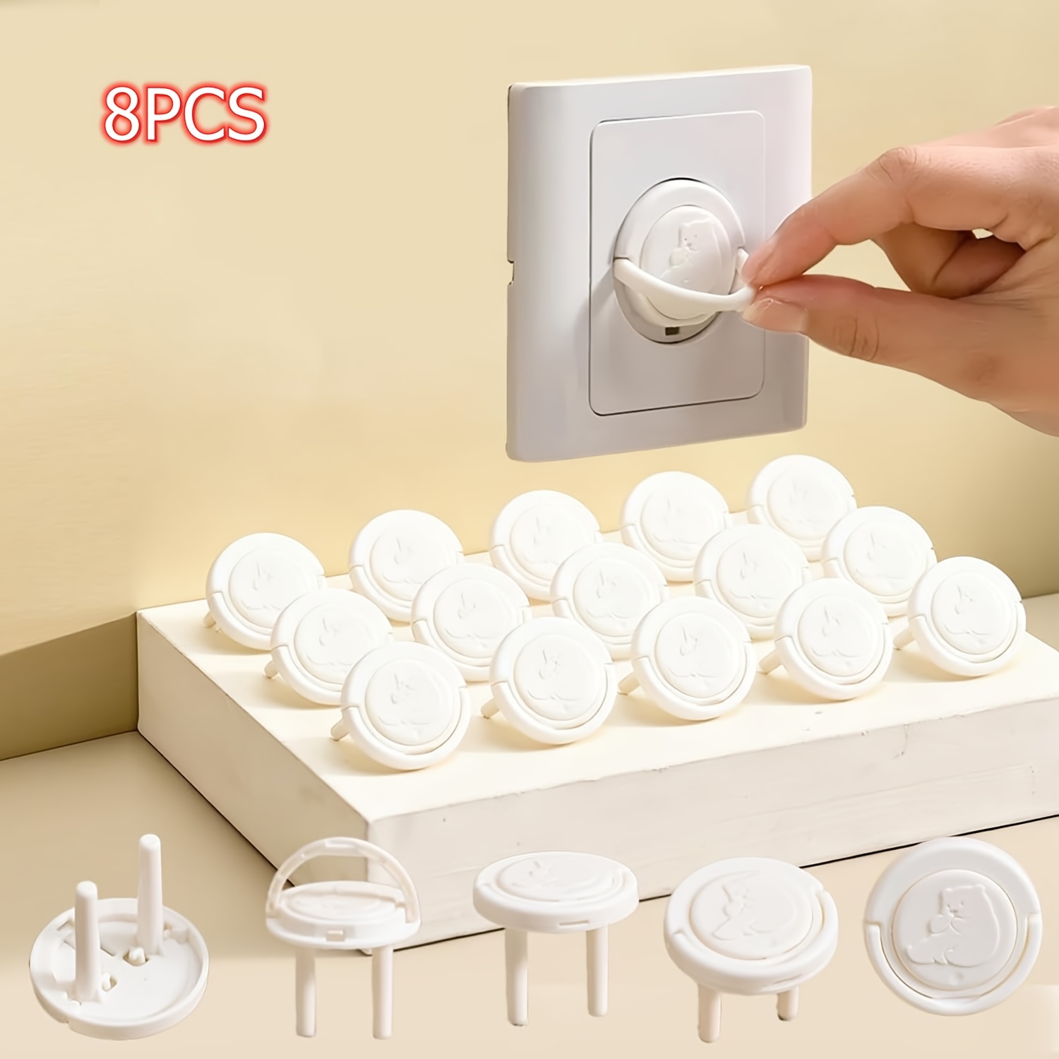 European Socket Outlet Covers, Safety Plug Shock Prevention Fits European Standard Sockets For Home