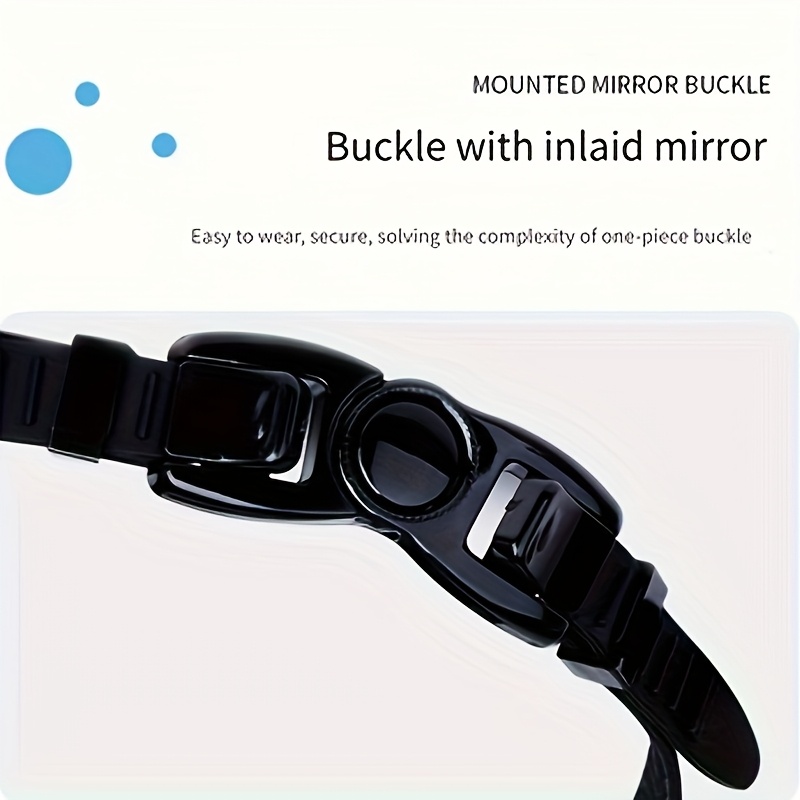 [Anti-Fog Swim Goggles] Anti-Fog Waterproof Professional Racing Swim Goggles | PC Polycarbonate Material, Integrated Ear Plugs, Adult Use, White Frame, for Competitive Swimming