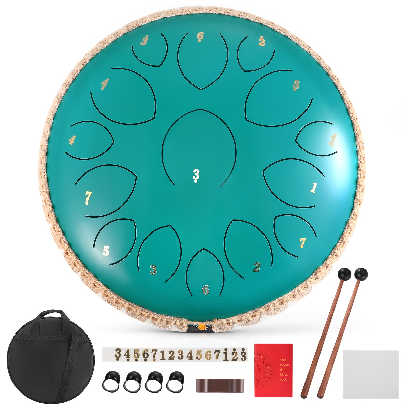 Steel Tongue Drum, Handpan For Meditation And Relaxation, Percussion Instrument For Music Lovers And Beginners