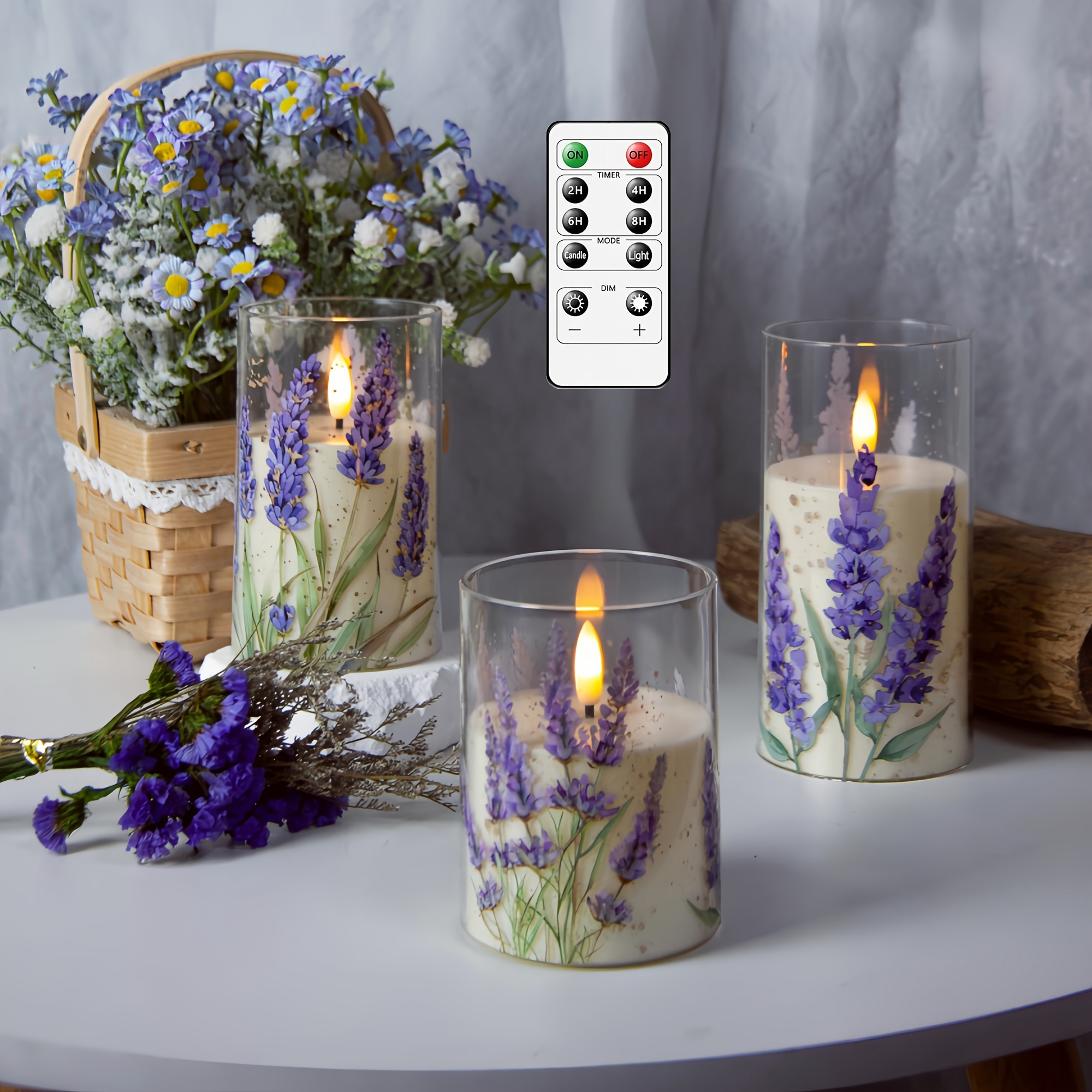 Flameless Led Candle With Remote Control, Battery-powered Led Candles With Timer, Fake Wax Candles For Home Wedding Decorations