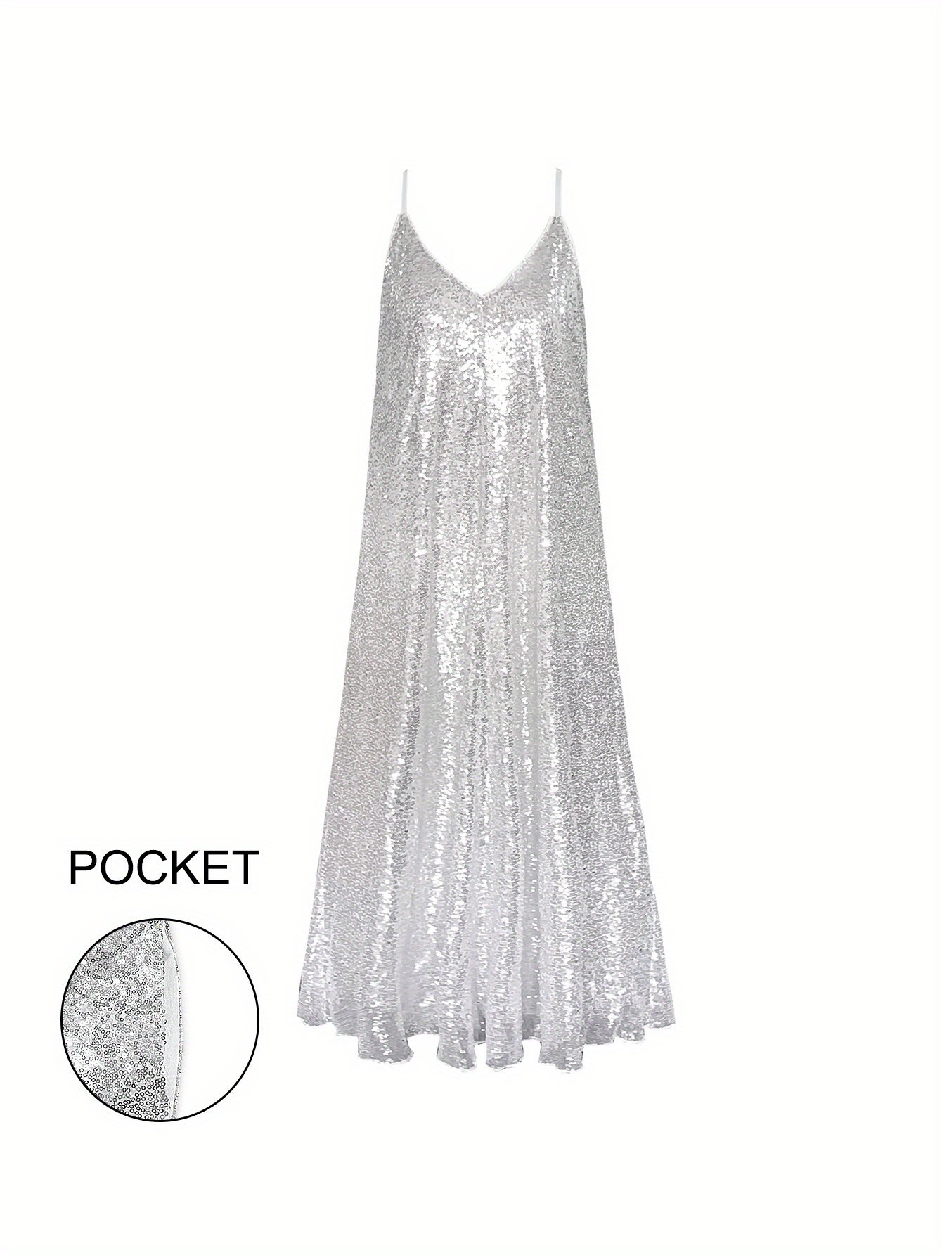 fashionable womens dress featuring sequins a sophisticated