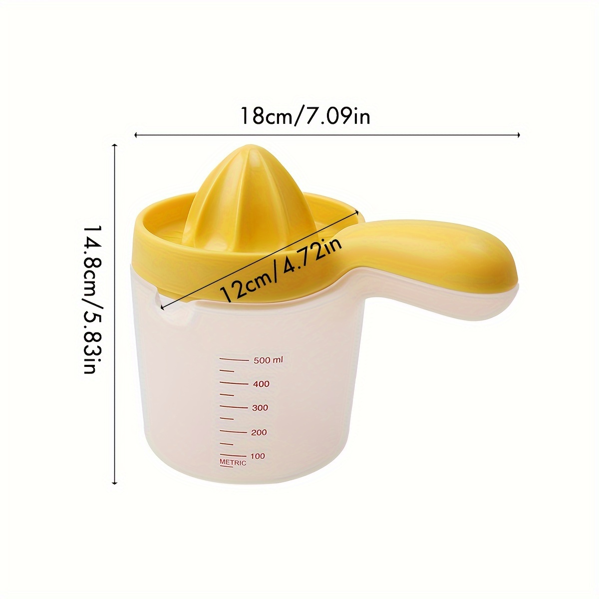 TEMU 1pc, Citrus Juicer, Multifunctional Juicer, Juicer, Manual Juicer, Manual Squeezer Built-in Measuring, Stuff, Gadgets Accessories