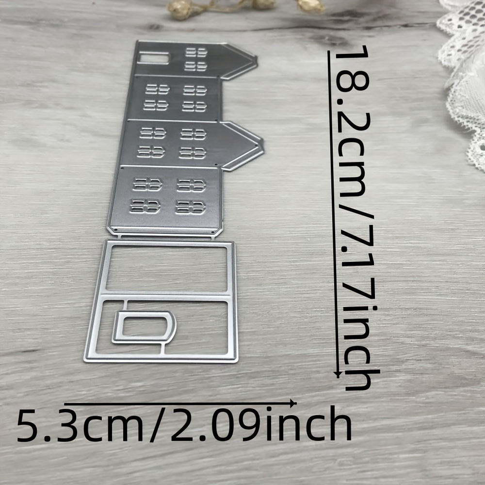 Image of 1pc House Theme Metal Cutting Dies For Scrapbooking, Fantasy Die Mold For Paper Craft & Decoration, Blade Punch Stencils