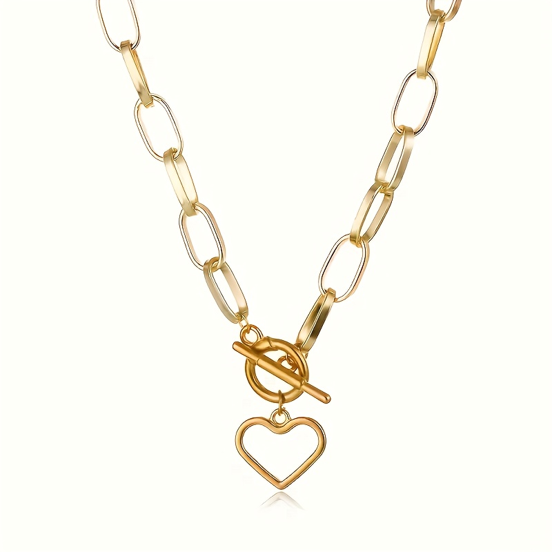 TEMU Elegante e Collana con Pendente a Cuore per Donne, per e Vacanze