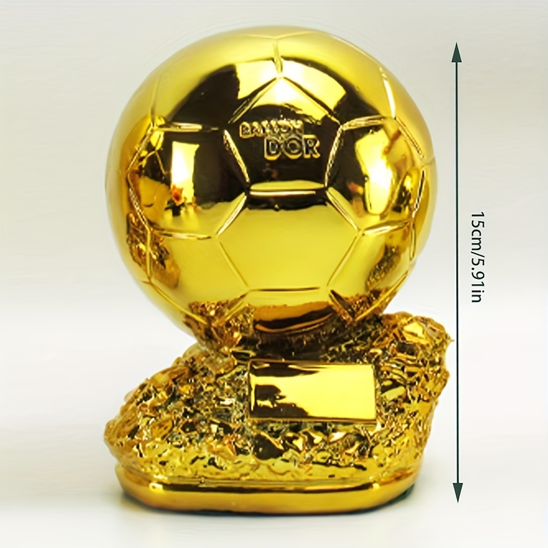 resin soccer trophy figurine perfect for living room decor indoor outdoor display no power needed ideal gift for valentines day fathers day details 3