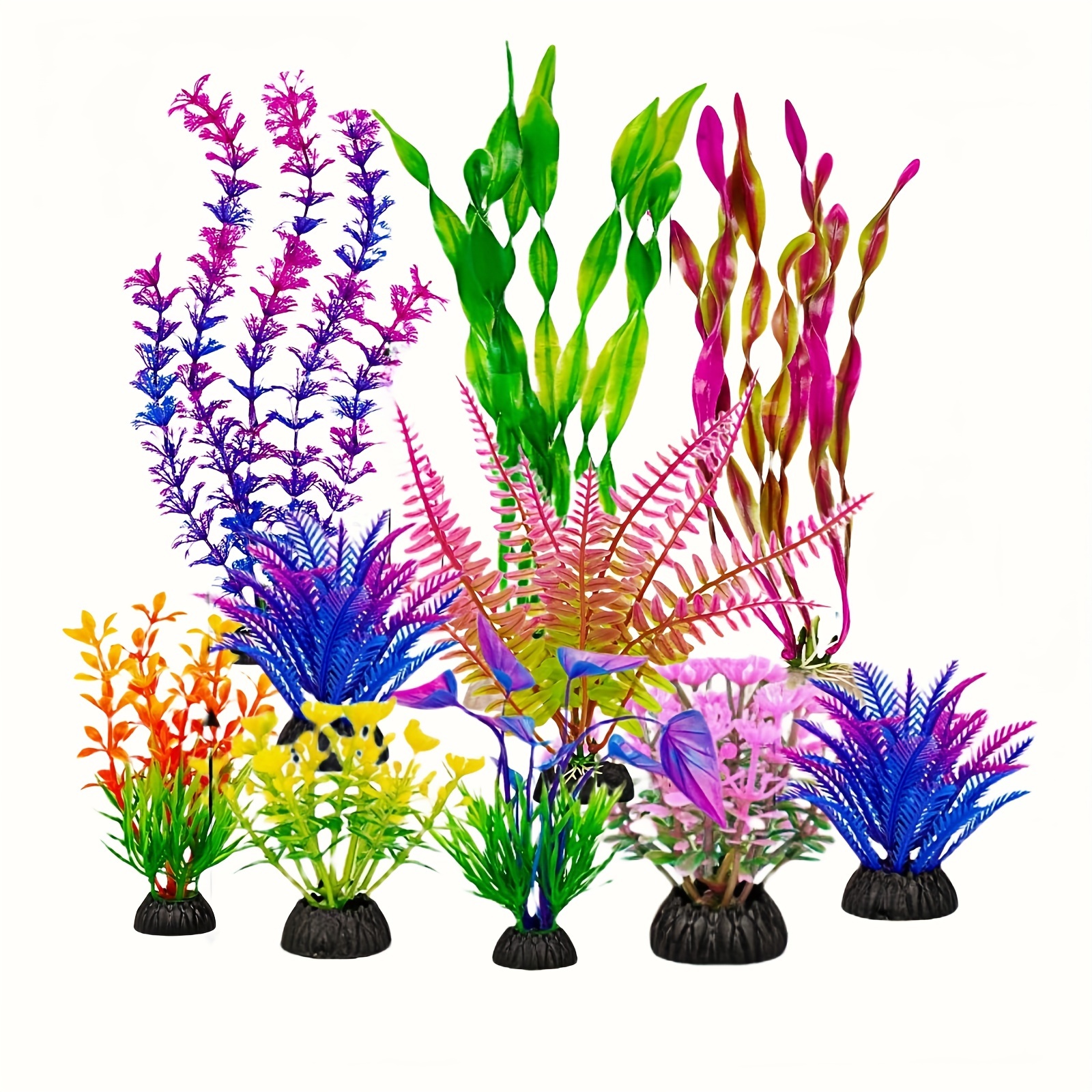 

10pcs Artificial Aquarium Plants, Dwarf Hair Grass, Indoor Pe Fish Decorations, Lifelike Underwater Landscape Accessories