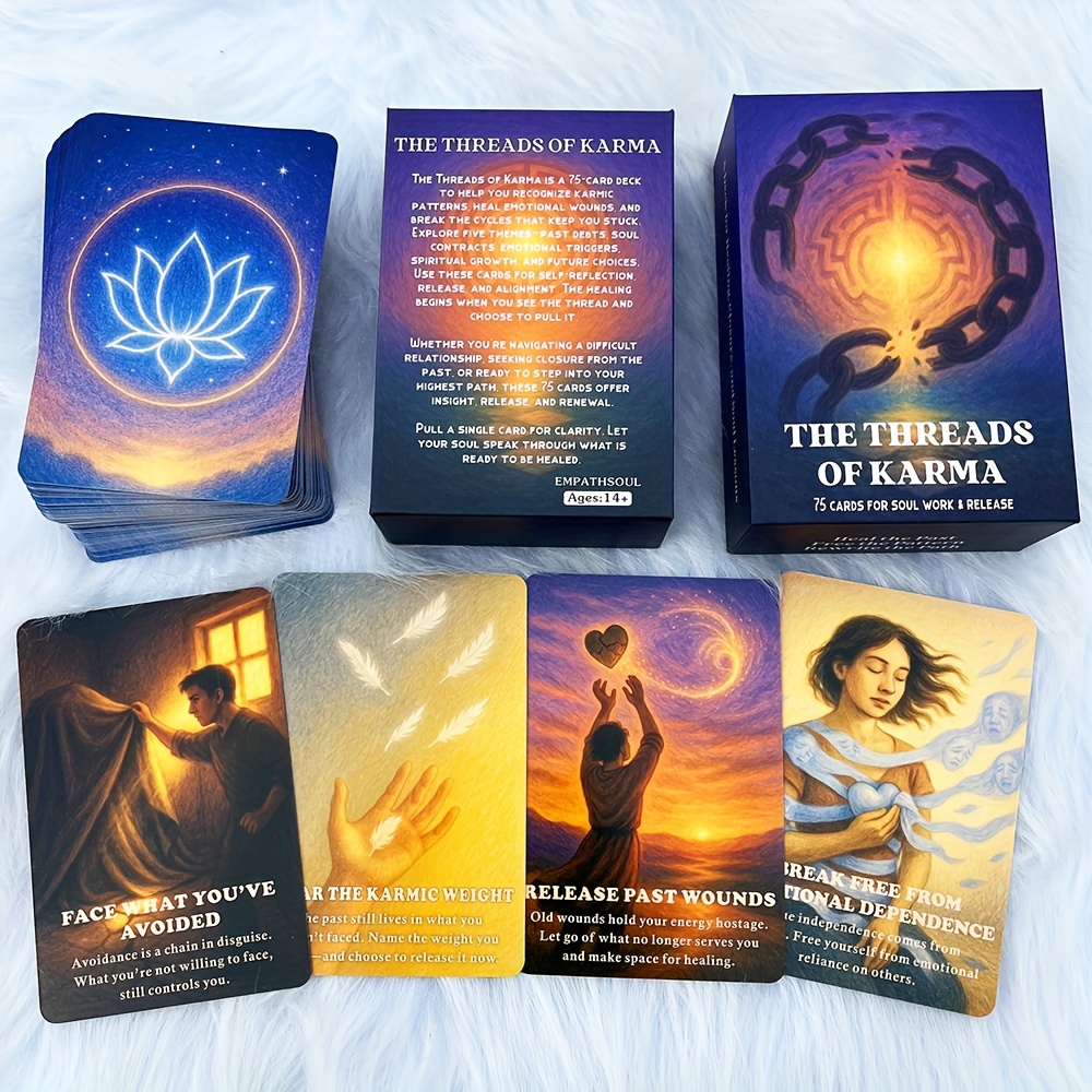 threads karma cards 75 cards release deck closure - Temu