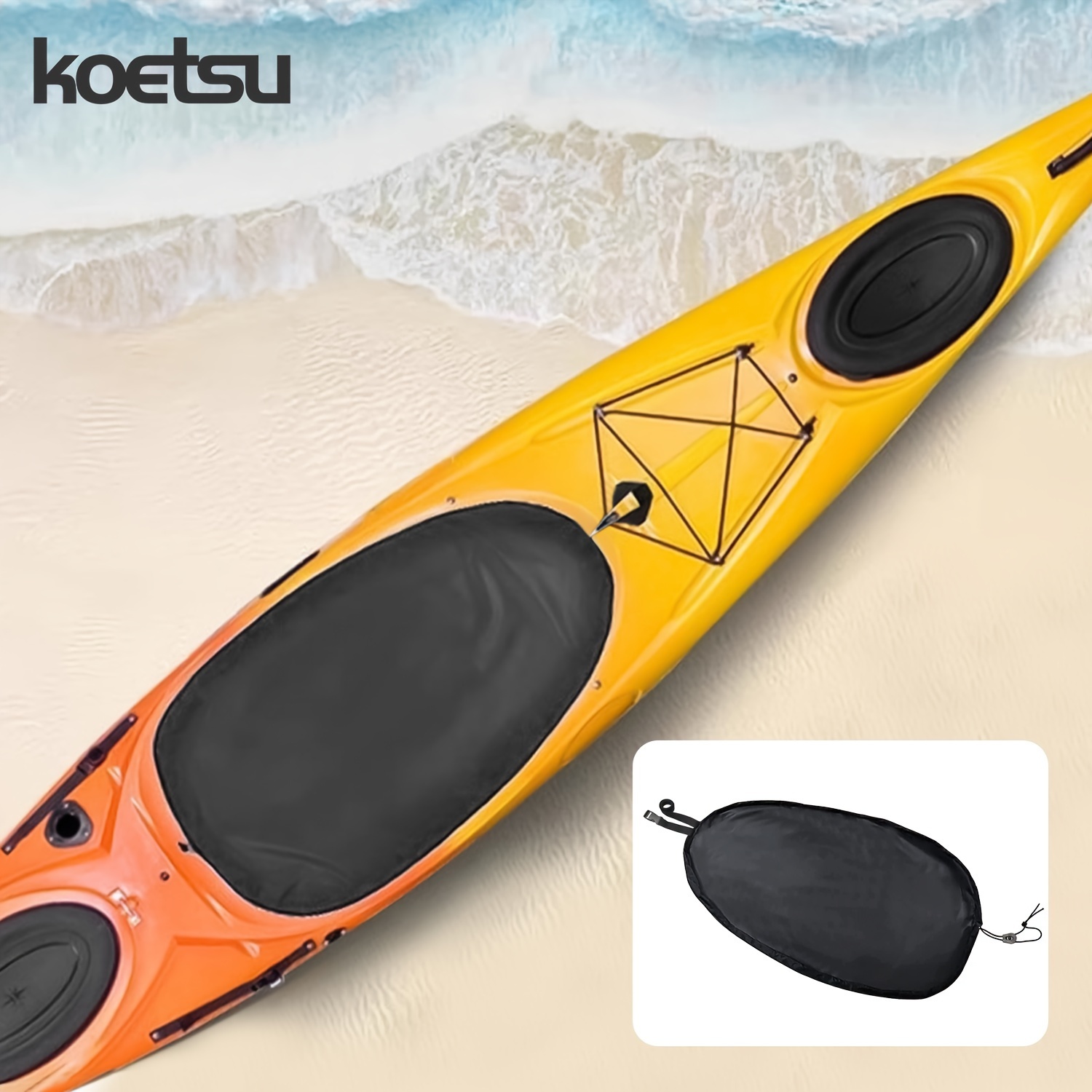 TEMU 【KOETSU】楕円形カヤック コックピットカバー 銀メッキ 保護カバー カヤック、カヌー、シーカヤック用