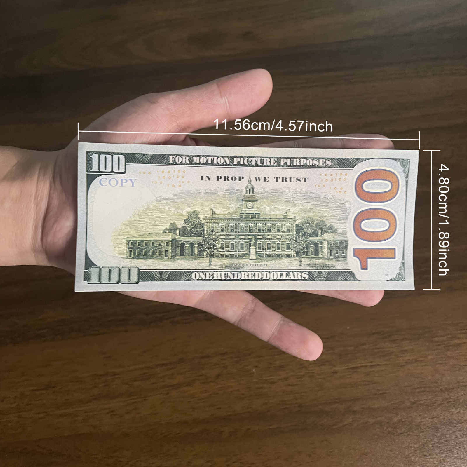 100/ 180/ 200/ 280/ 380/ 400/ 500/ 800/ 1000个电影玩具钞票，100美元钞票仿真纸，适用于电影、电视、音乐视频、派对、艺术装饰 - 无羽毛 详情 0
