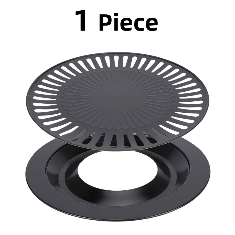 TEMU 1pc Round Baking Pan - Double-layer Detachable, With Surface For Heat Distribution, Bbq Frying Pan, Suitable For Indoor And Outdoor Use, No