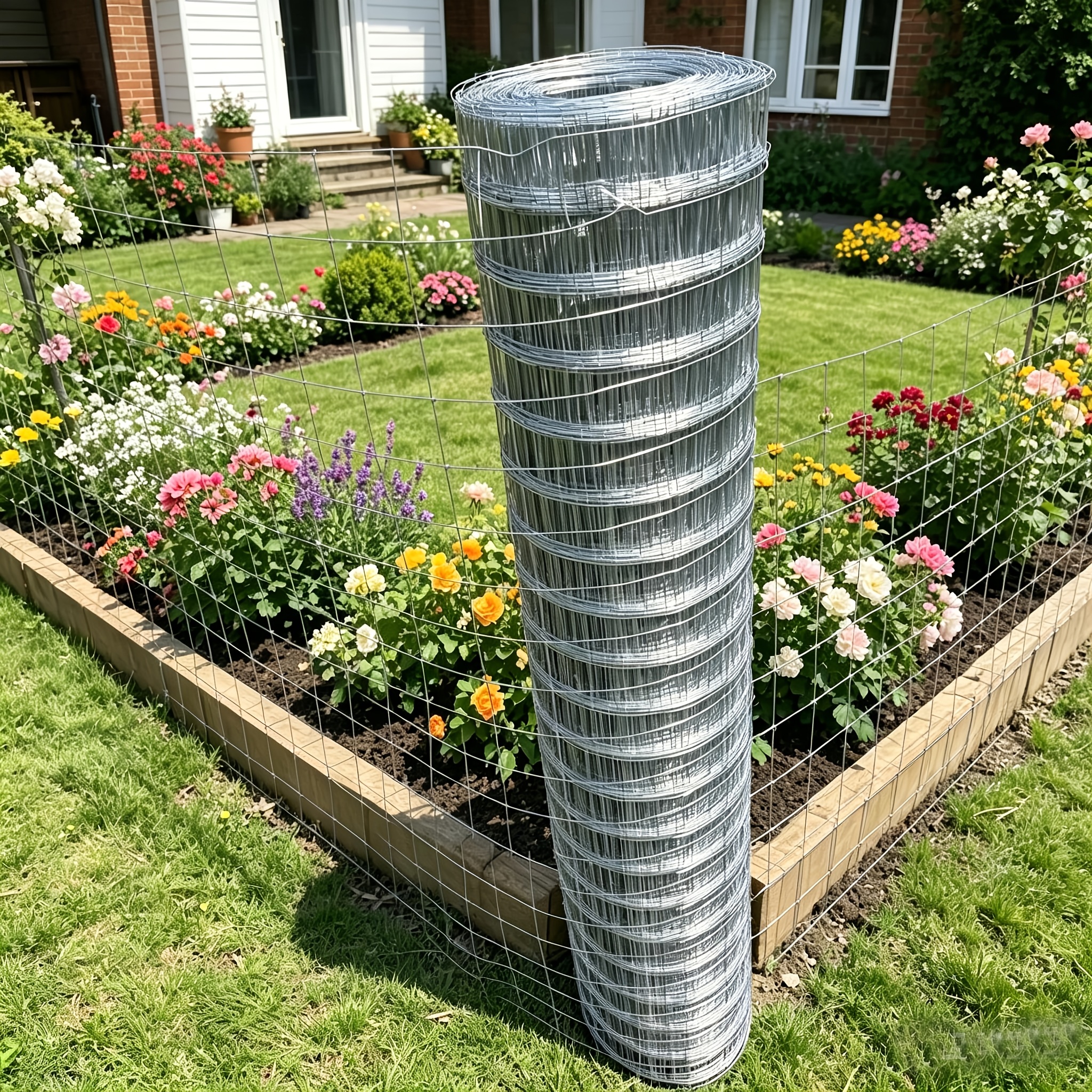 Heavy-Duty Rust-Resistant Galvanized Steel Wire Mesh Fence