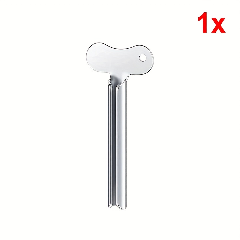 E-shop Edelstahl-Zahnpasta-Quetscher - Professionelles Badezimmerzubehör für Gesichtswäsche & Haarfärbung, Langlebige Metallrohr mit Ergonomischem