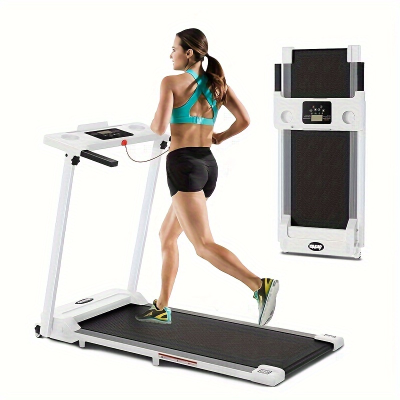 TEMU Treadmills For Home, Folding Treadmill With Led Display, 300lbs Capacity Treadmill, 3.0hp Low-noise Treadmills Led Display For Walking Jogging