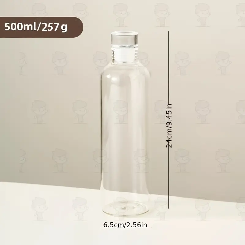 Borraccia Piatta Wakects 750 Ml - Design A5, Trasparente, Portatile E Antiperdita - Foto 6