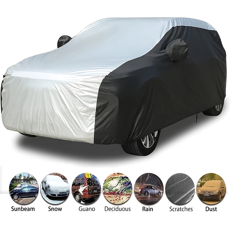 

Housse de Voiture Toutes pour SUVs & Berlines - Protection UV, Pluie, Neige | Tissu en Polyester Respirant | Ajustement