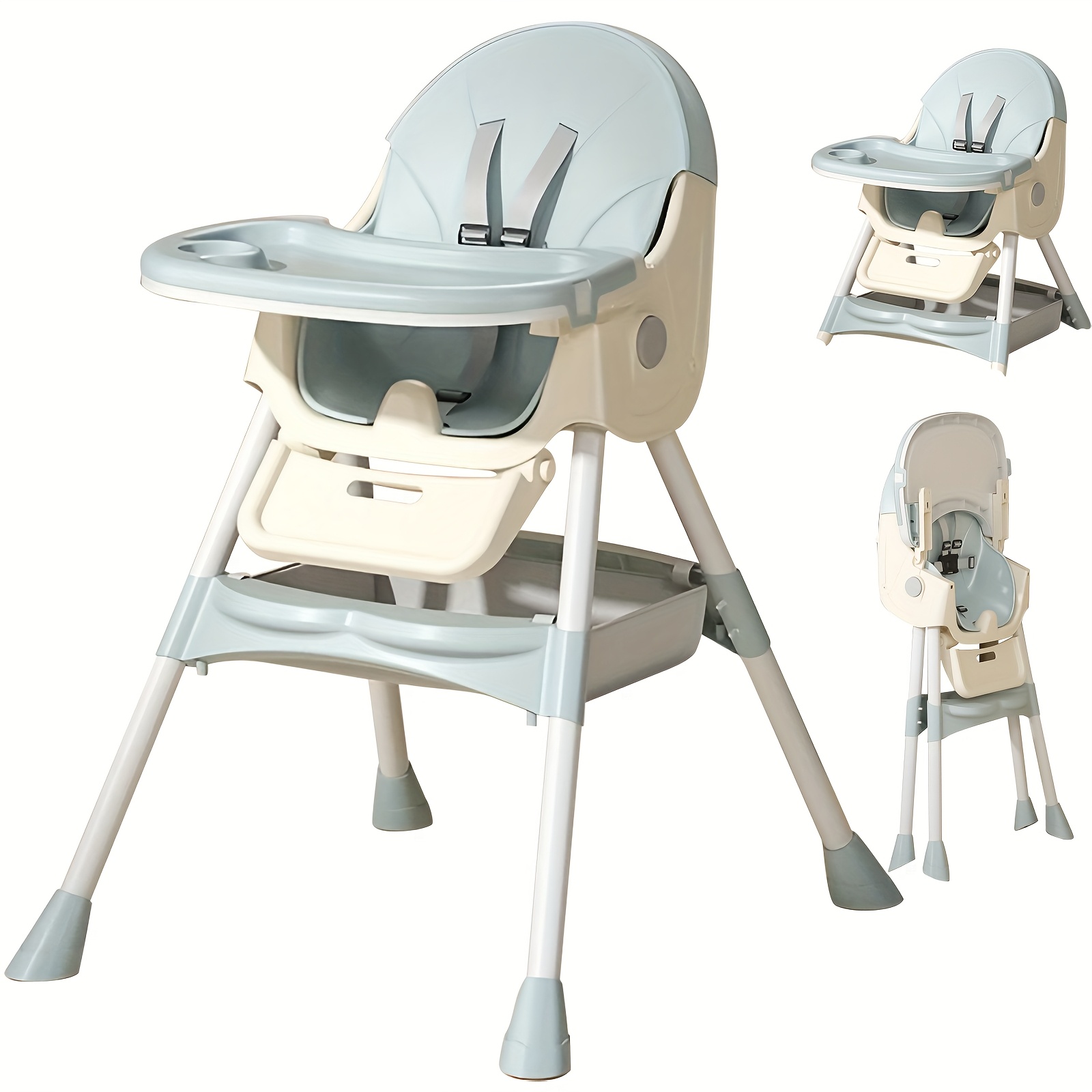 TEMU Multifunctional Toddler Dining Chair, High Chair, Baby Chair, Children's Chair, Child Seat Set, Combination High Chair With Safety Belt And