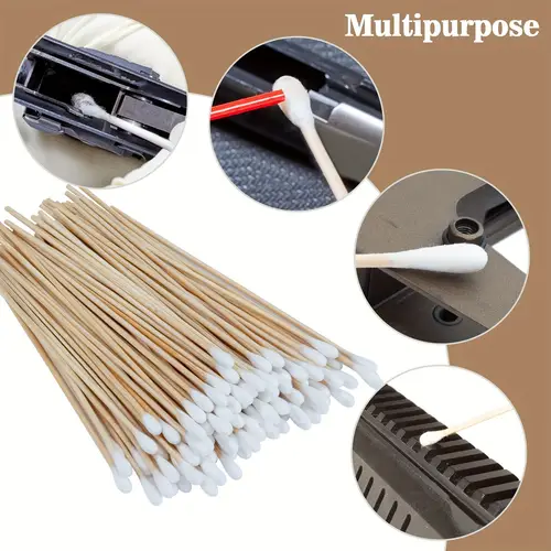 4pcs Double-Headed Steel Brush Set and 4pcs Nylon Pick Set with 100pcs Cleaning Tips Plus 50pcs Cleaning Cloths, Universal Hunting Rifle Cleaning Kit