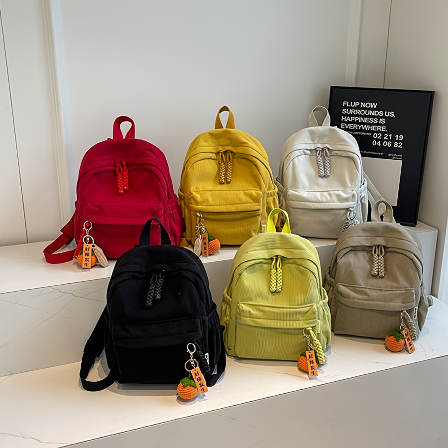 custom corduroy backpack 