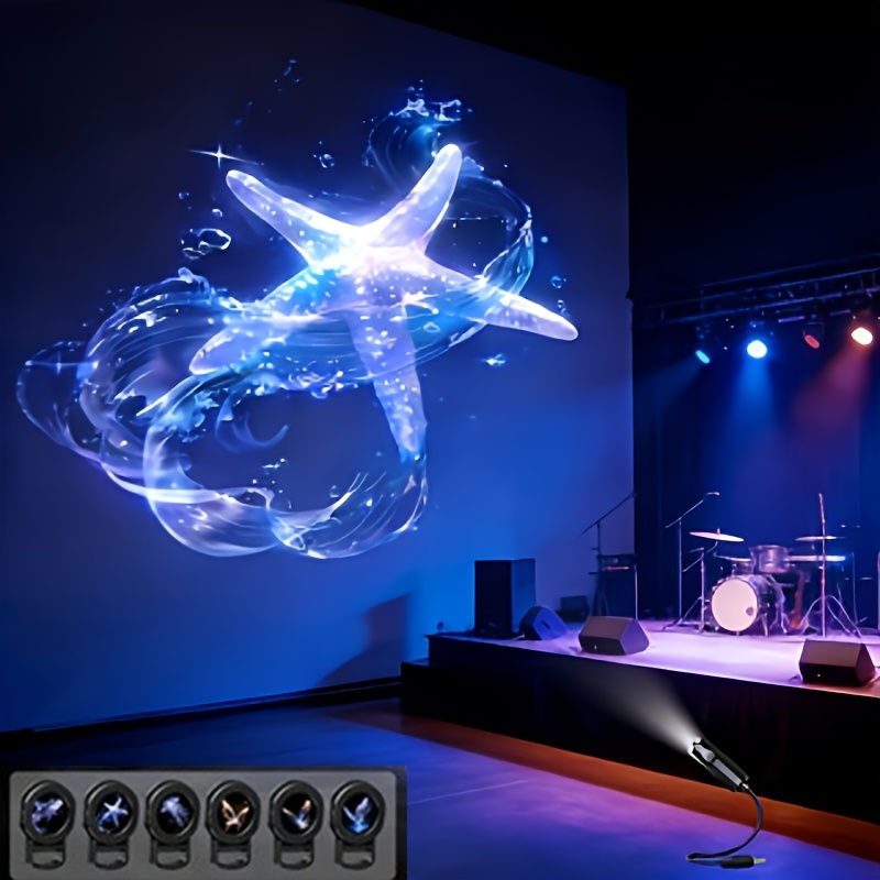 TEMU Patterns Projection Night Light, Usb Powered 360° Rotatable Ocean And Patterns Whales, Starfish, Jellyfish, Usb Plug In Night Light Is Suitable