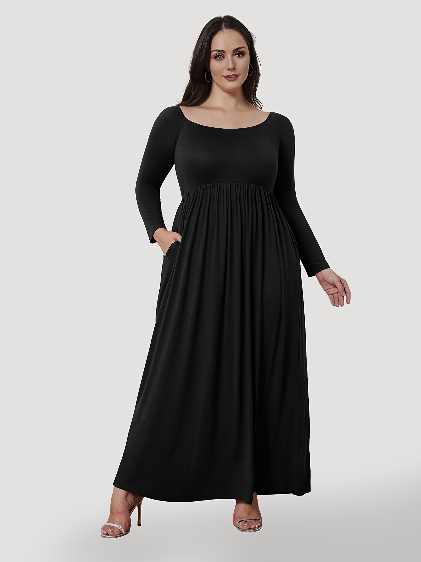 womens shoulder floor length maxi dress romantic valentines - Temu