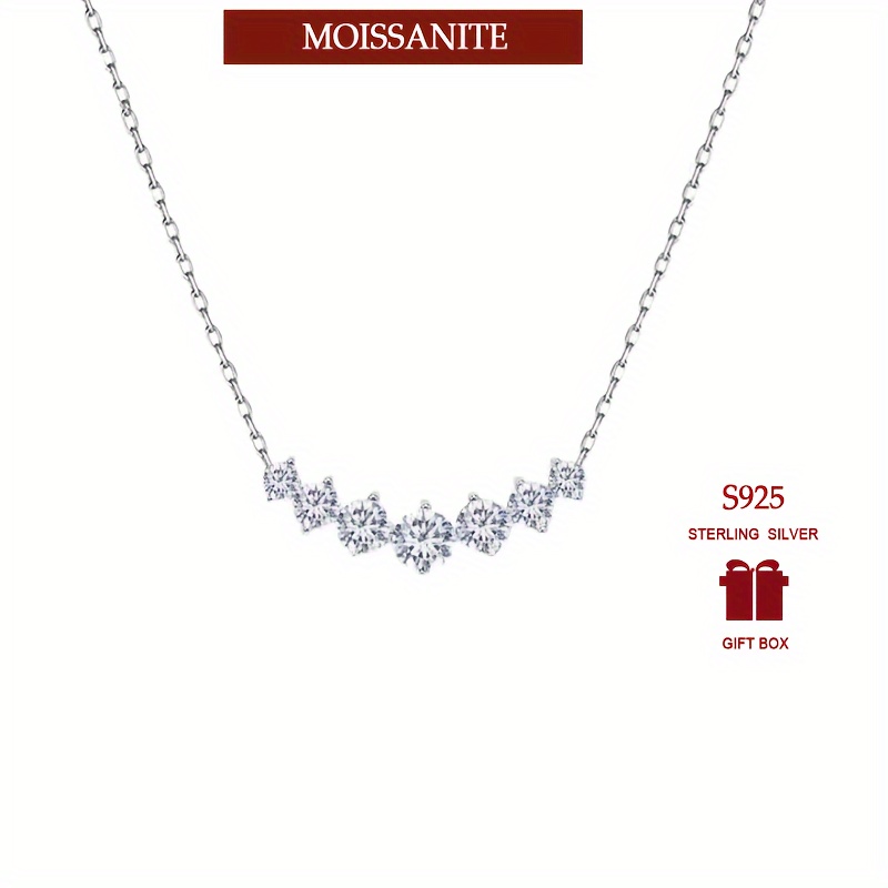 

Kahoot Sterling Silver 925 Moissanite , 18k Golden Plated, Elegant Clavicle Chain, Fashionable Luxurious , , Gift, Mardi Gras, All - 3g, Carnival/mardi Gras/masquerade