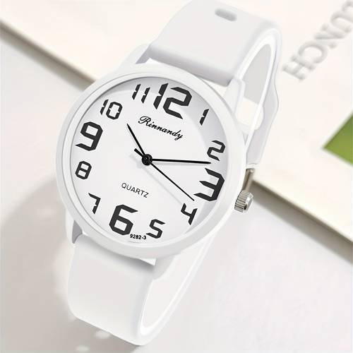 silicone strap arabic quartz watch for women back to school gift students