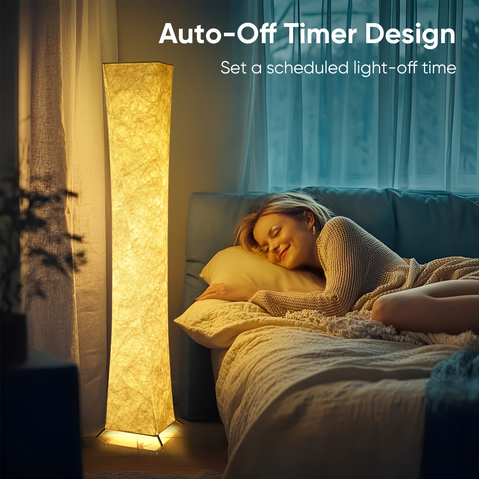 Contemporary Soft Light Floor Lamp with a Minimalist Design, Featuring a USB Connection, Ultra-Slim Warm Light at 3000K, a Lampshade Made of Tyvek Fabric, And an LED Soft Light Strip, Perfect for Living Rooms, Bedrooms, And Gaming Rooms