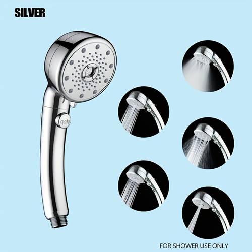 2026 newest model bubble showerhead 5 handheld water stopper pressure boosting saving design ultra flow for skincare dirt removal water saving showerhead nano bubbles