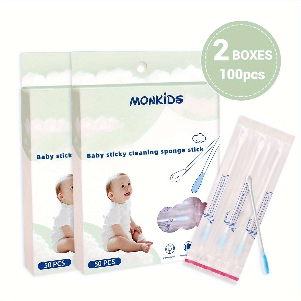   50 100 150 pcs ear cleaning sticks double ended design for   and nose   removal safe hygienic with   compact single packaging