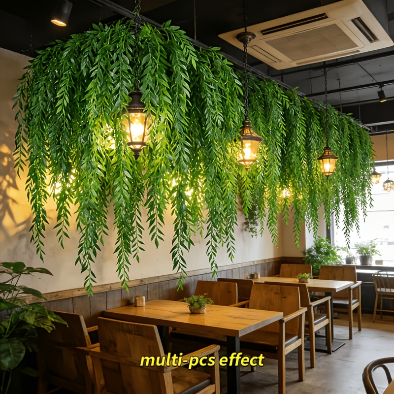 22pcs Set of Faux Wicker Green Plant Hanging Vines