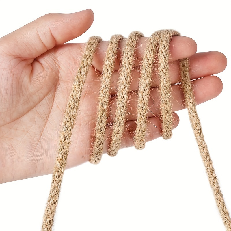 Braided Natural Jute Rope Thick Rope Crafts Gift Wrapping - Temu