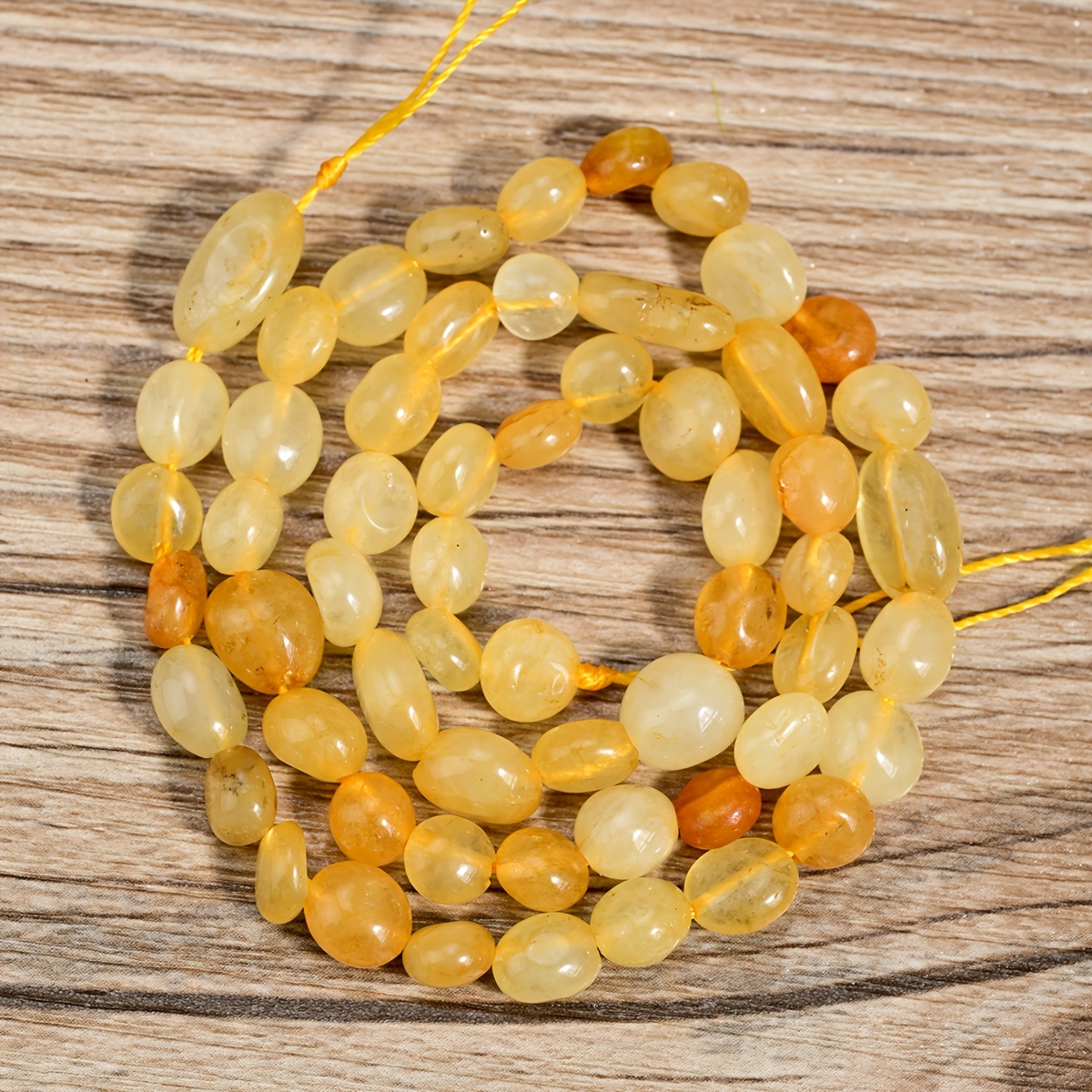 TEMU Perles en citrine naturelle irrégulières en vrac pour la fabrication de bijoux, bijoux artisanaux pour femme, accessoires pour , bracelets,