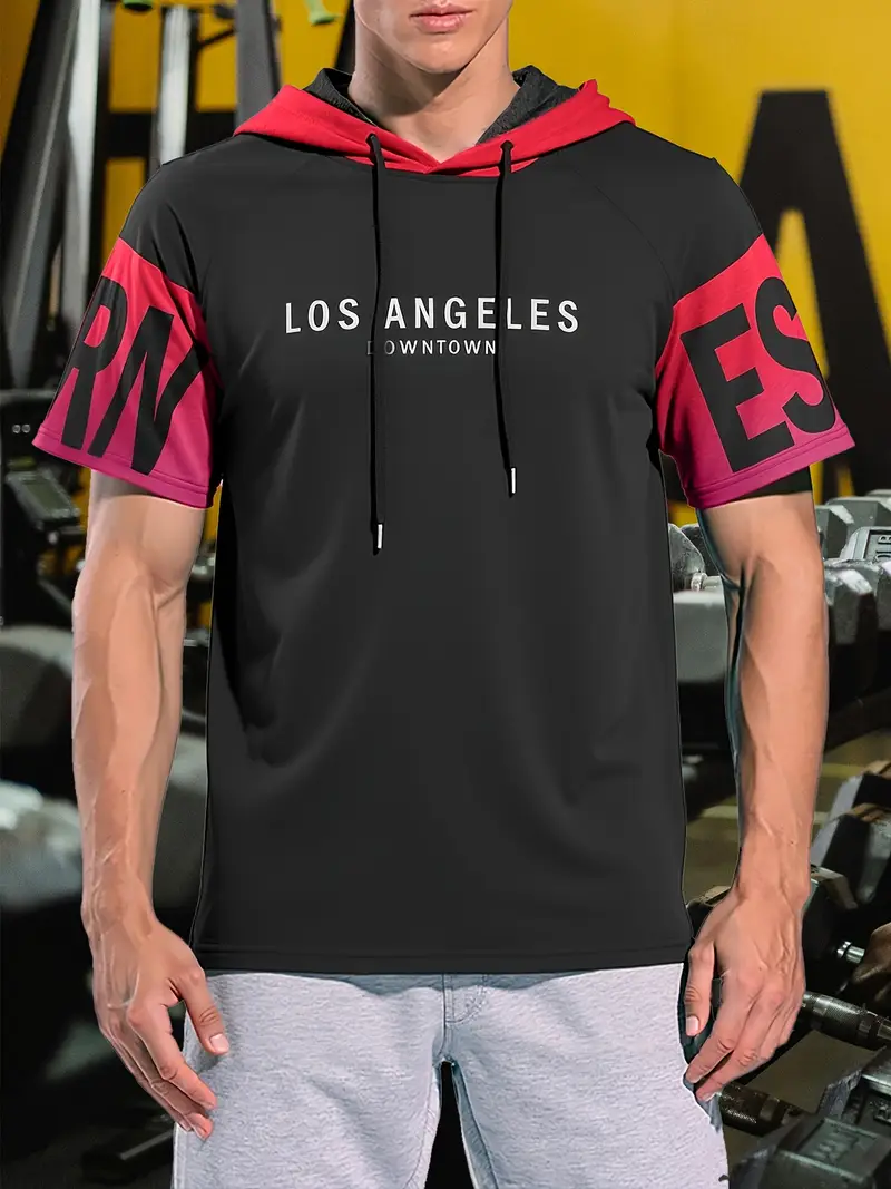 Rosey Men'S Los Angeles Town Graphic Hoodie
