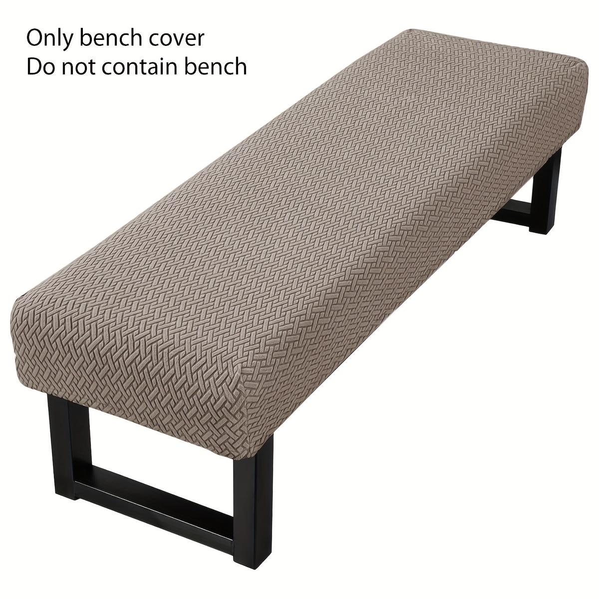 TEMU Bench Cover Piano Stool Shoe Changing Stool Elastic Jacquard Protective Cover, Spandex Soft Washable Removable Seat Cover, Suitable For Home,
