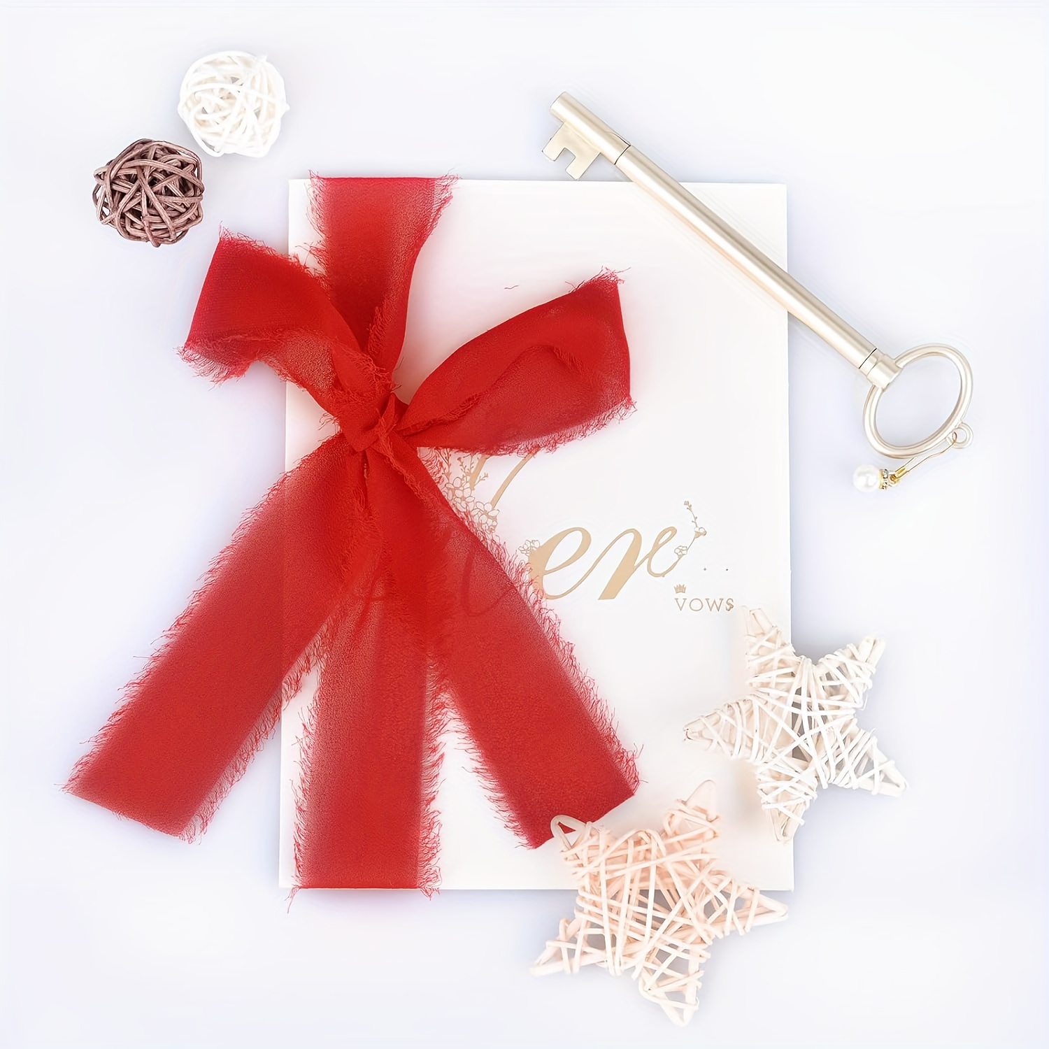 

3pcs Red 1.6 X 21.3 And For Wrapping, Bridal ,