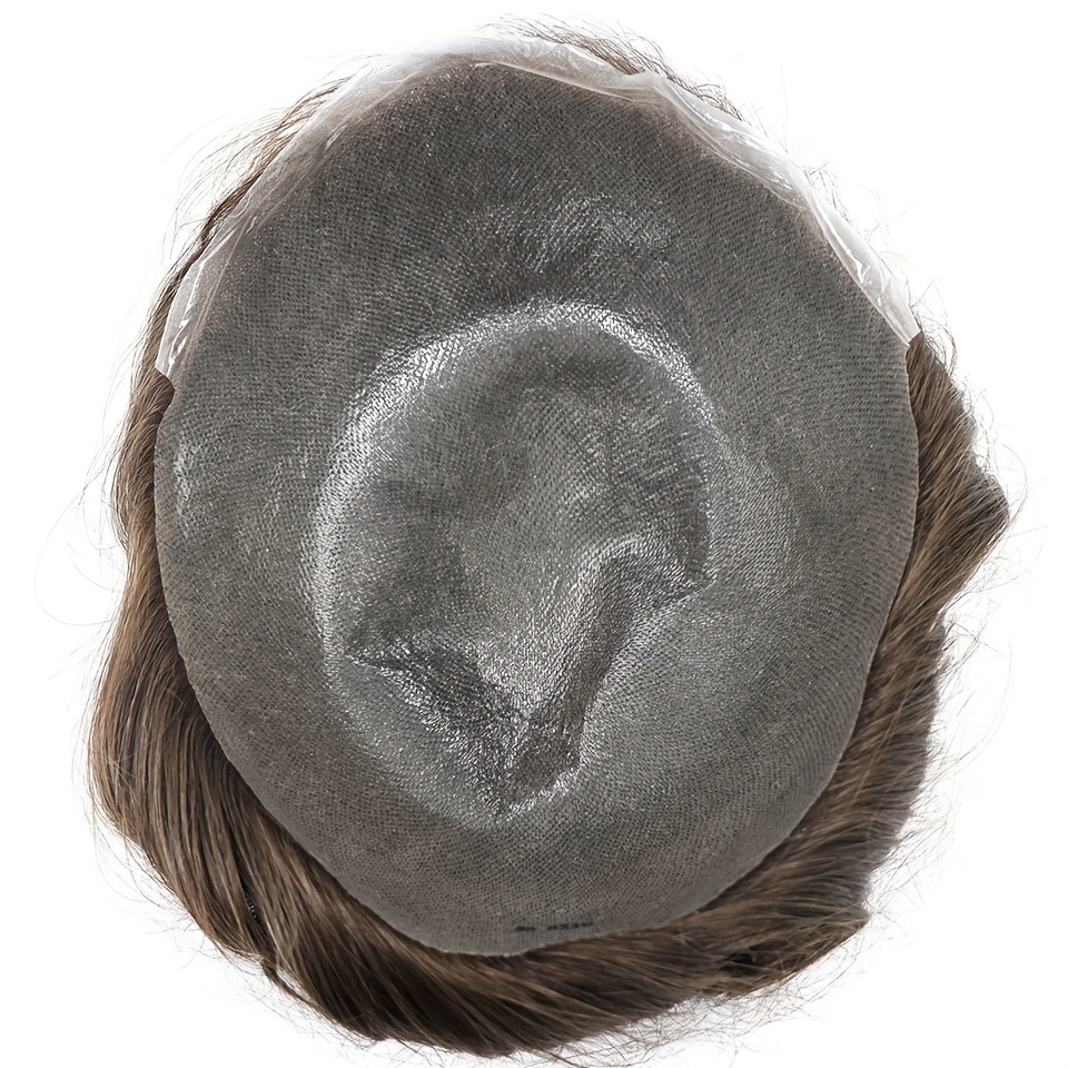 ultra thin light beige full pu men toupee 8x10 Temu Canada