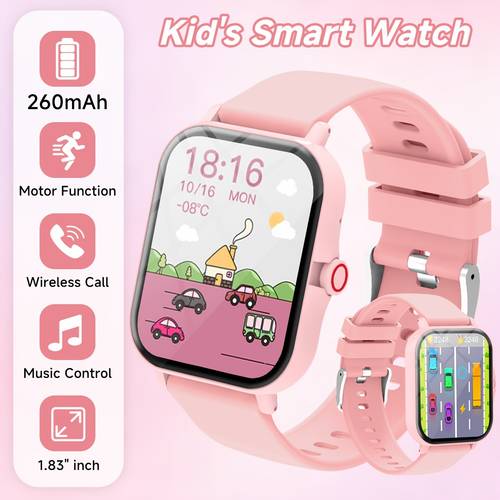 kids smartwatch multifunctional teen smartwatch with call and message alerts multiple sports alarm calendar stopwatch pedometer calculator perfect gift for boys and girls perfect christmas day birthday gift for