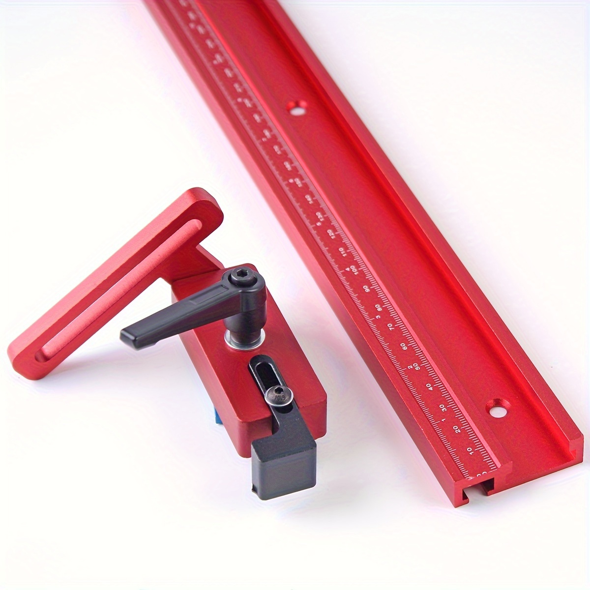 

1 Set 45 Track With : Aluminum Woodworking Miter Track Jig - Miter Track Stop For Router Table, Bandsaws, Diy Tools - 400mm