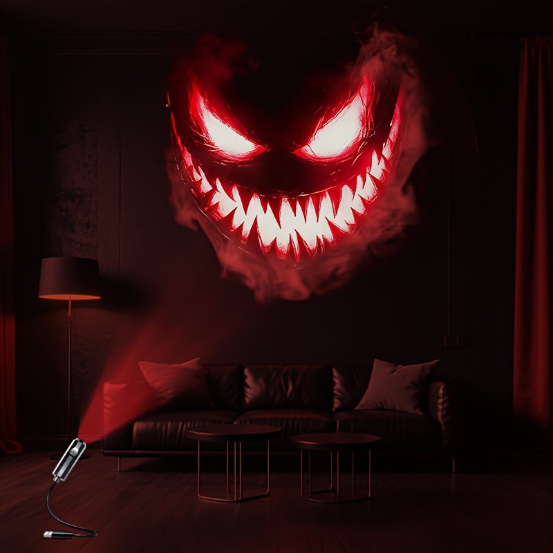 【ハロウィン】ledプロジェクションライト。庭、フェス、キャンプ、パーティーに最適。usb電源式、地面パターン雰囲気ライト。様々なデザイン：魔女、死神、幽霊、 、ホラー系。