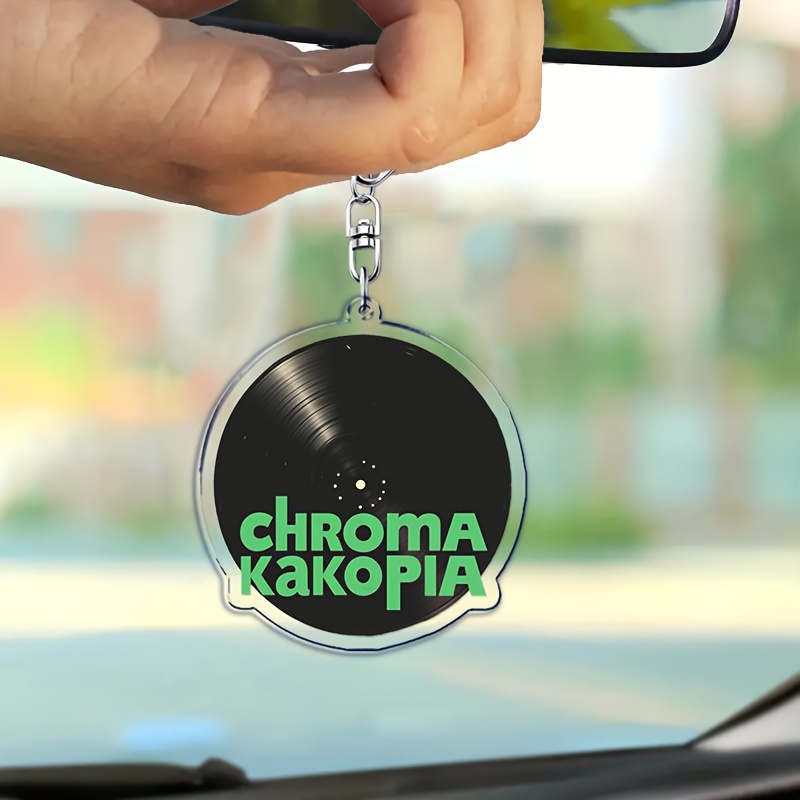 chromakopia rapper keychain acrylic music album charm for bags backpacks fashionable lobster clasp accessory perfect gift for music lovers details 2