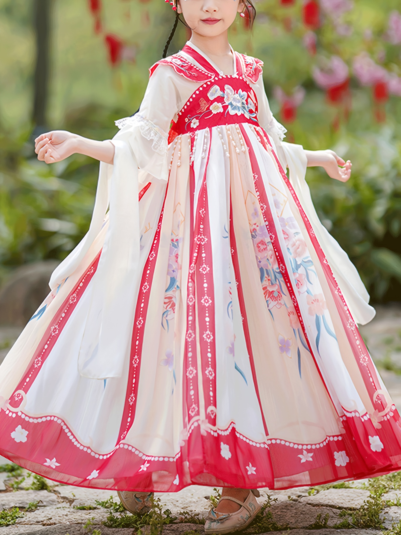 hanfu girls spring summer youngsterss traditional chinese - Temu Philippines