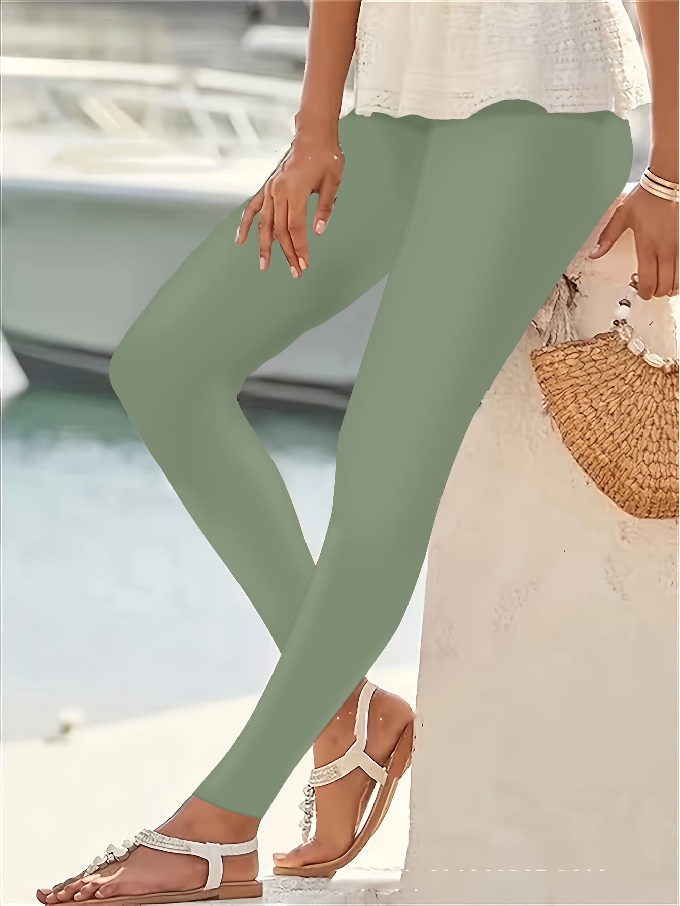 High Waist Plus Size Active Yoga Leggings For Women - Long-Length Tights For Casual Wear