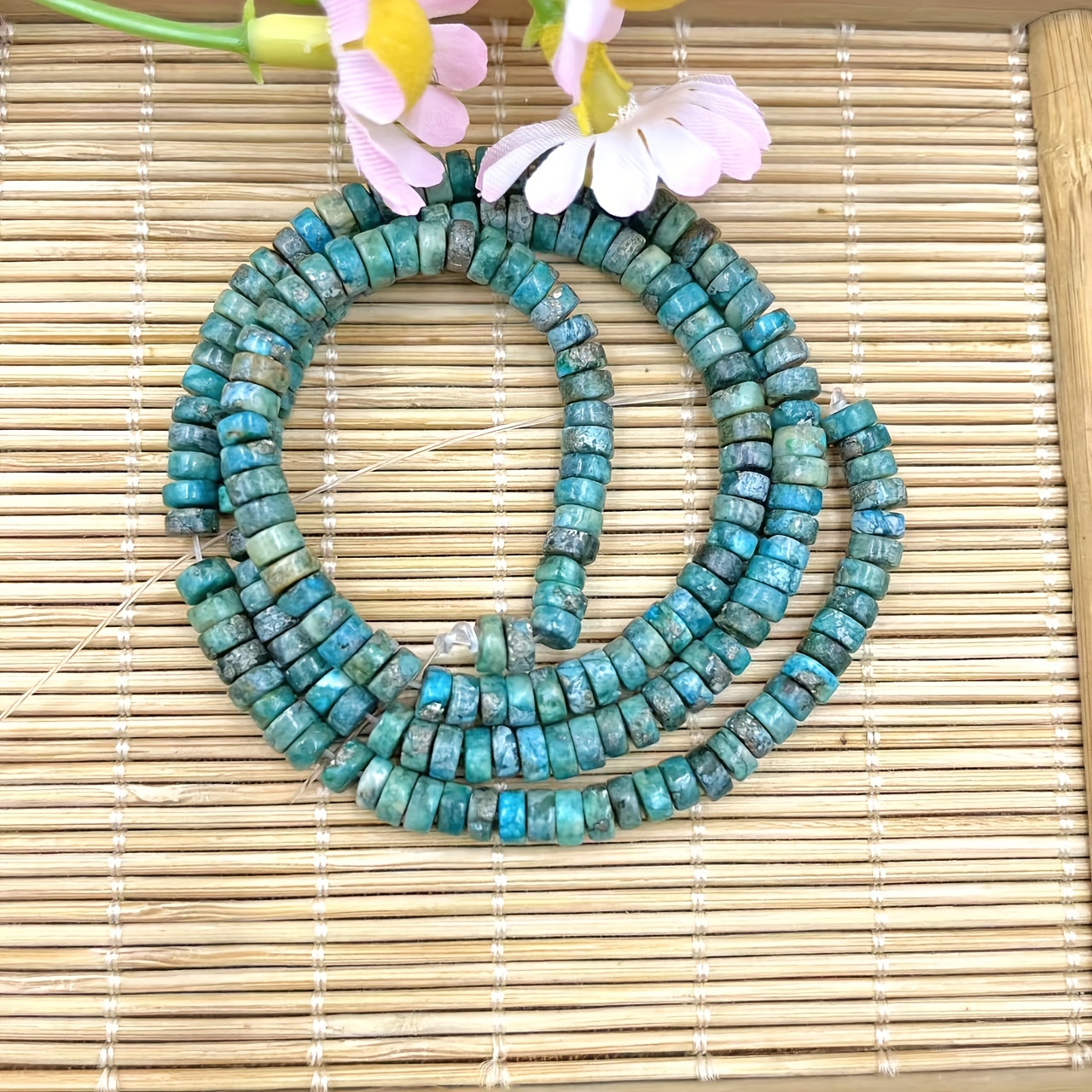 Image of 7.09inch Pine Bohemian Pearl Separated Scattered Beads Handmade Women's Fashionable Charm Bracelet Necklace Mobile Phone Chain Additions Couple Gifts Daily Wear