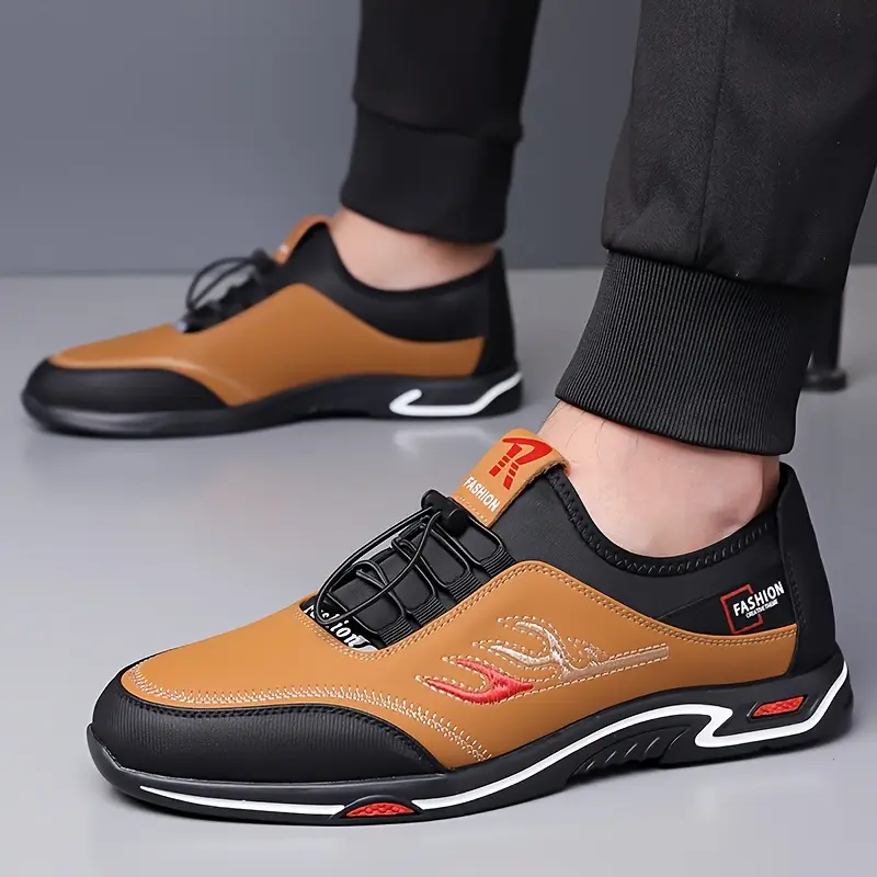 mens fashionable casual sports shoes comfortable non slip rubber soles suitable for leisure and formal wear versatile for Product details 5
