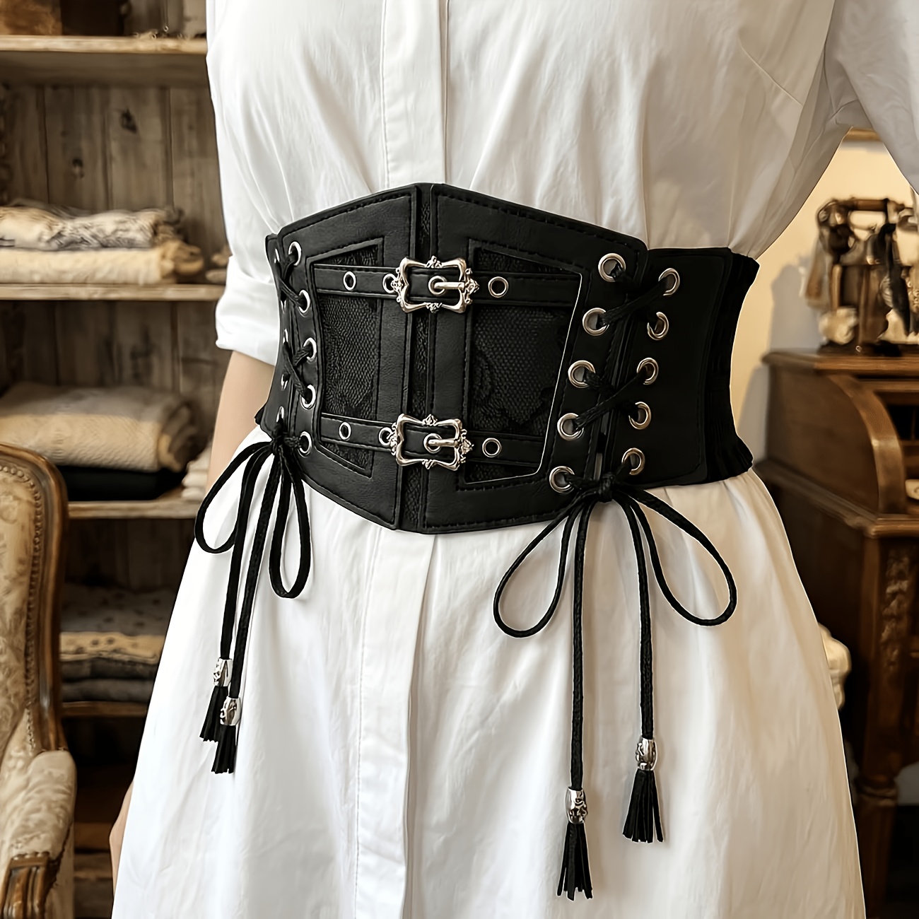 gothic designer corset belt
