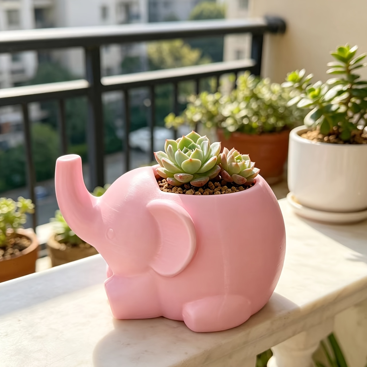 TEMU 3d Printed Planter, Succulent Pot, Cartoon Planter, Desktop Planter, Creative Planter, Green Plant Pot, Desktop Ornament, Storage Planter, Cute