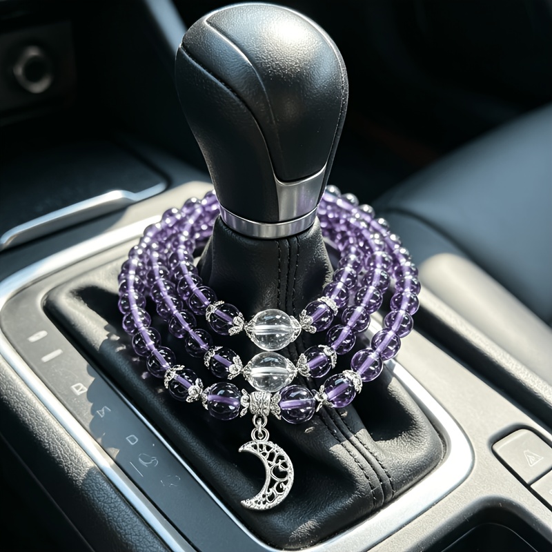 TEMU Fashion Luxe Versnellingspook Hanger Auto Interieur Decoratie Kralen