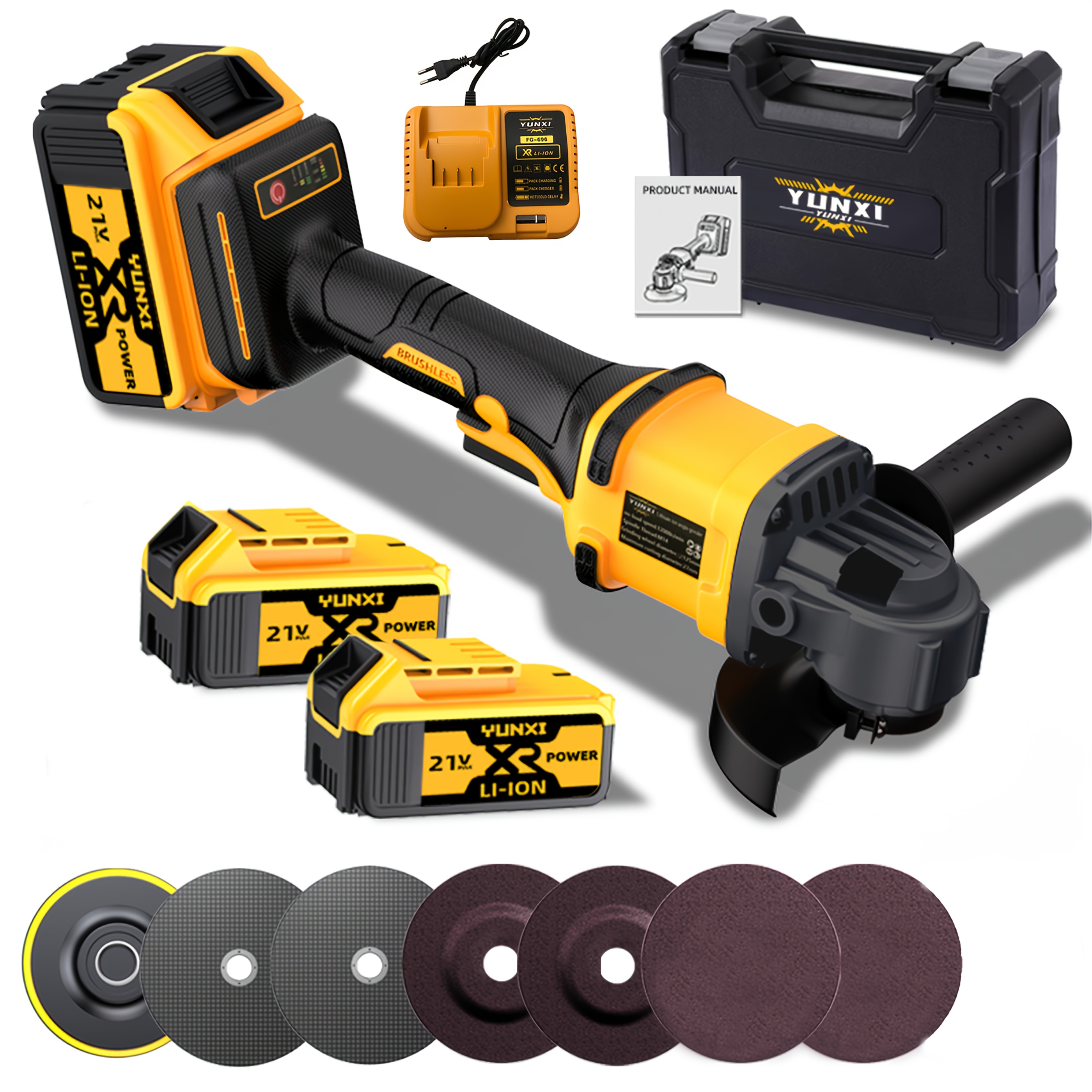 2025 Accu Haakse Slijper & Polijstmachine - Zware Lithium-Ion