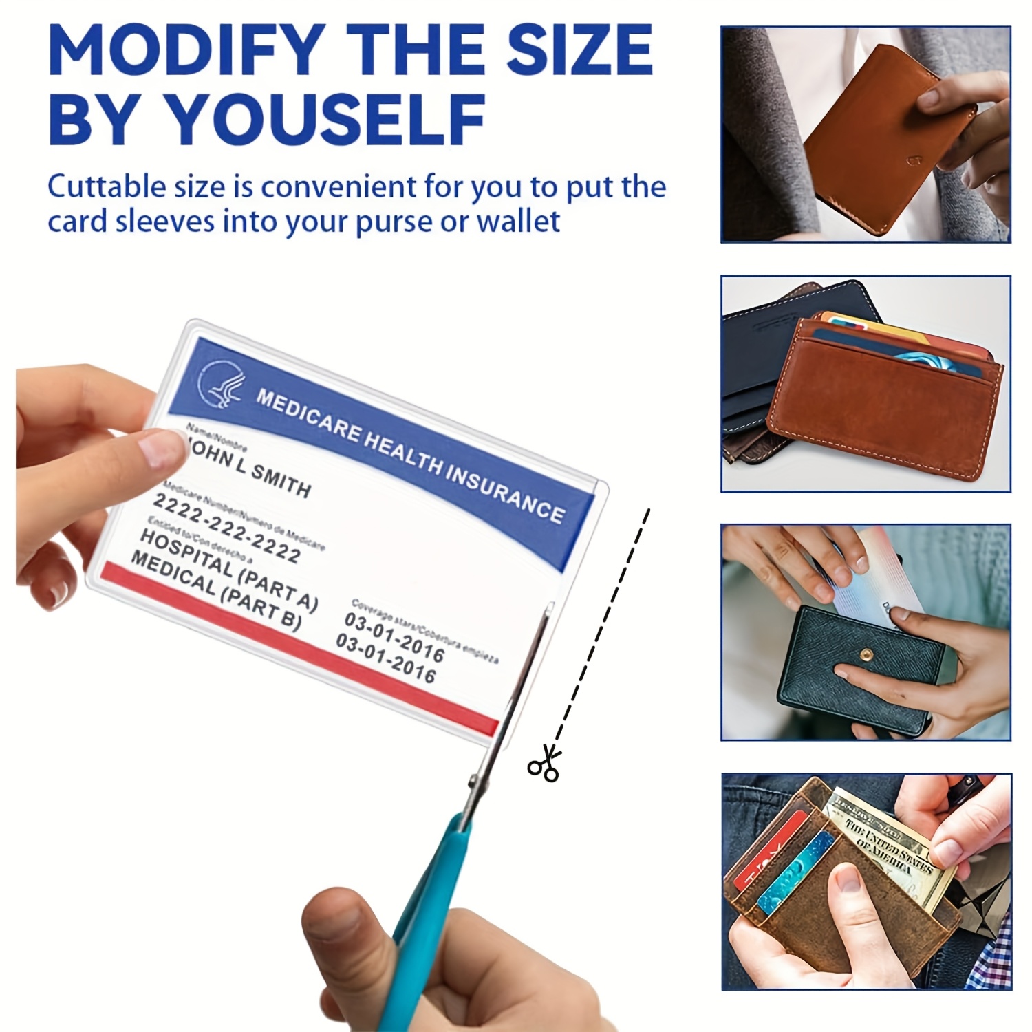 2d holder protector sleeves clear pvc card - Temu Mauritius