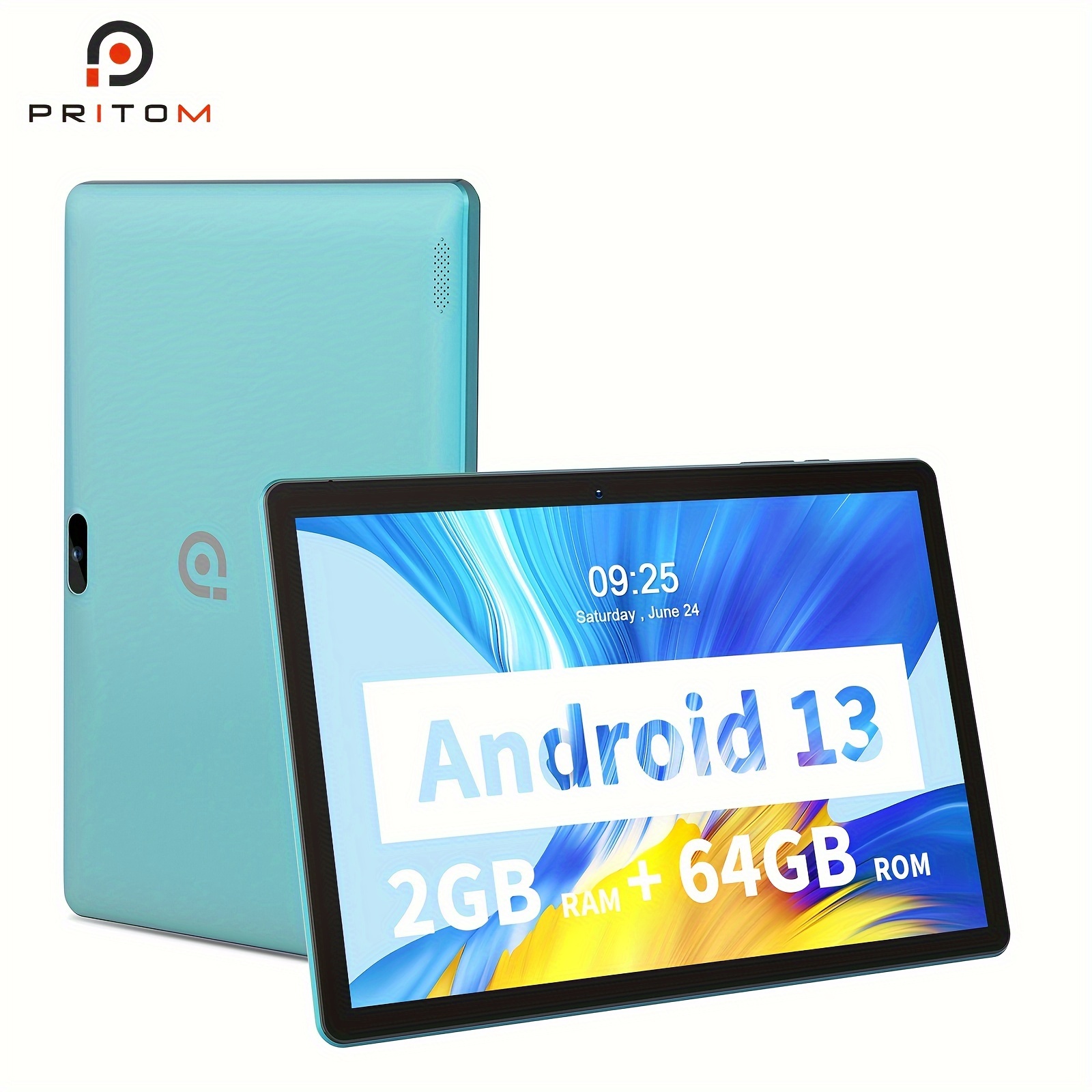 PRITOM 10インチ Android 12タブレットと互換性あり 4GB DDR (2GB+2GB 
